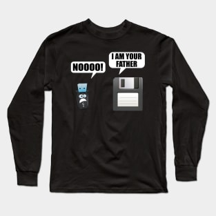 Floppy disk i am your father usb Long Sleeve T-Shirt